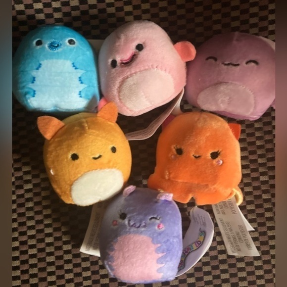 Squishmallows Micromallow Mystery Squad Sea Life 2.5 Inch complete set of 6 Rare - Picture 1 of 1